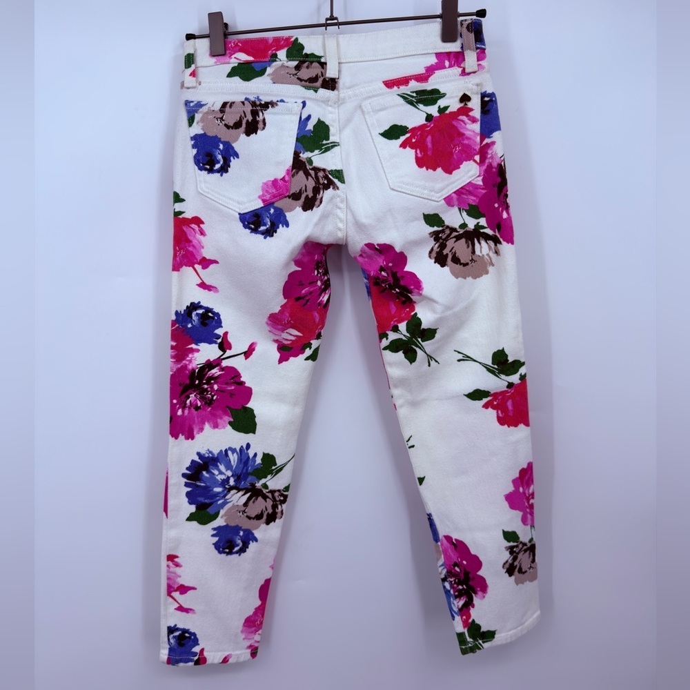 Kate Spade New York Floral Skinny Jeans Size 25 - Picture 6 of 6